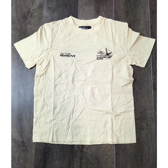 NWT The Tubbo Moment  Logo Graphic T Shirt Medium Men's Yellow Short Sleeve - Picture 1 of 6